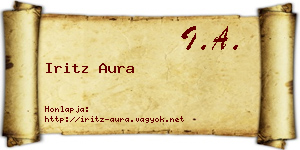 Iritz Aura névjegykártya